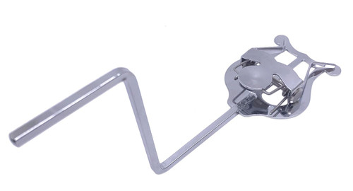 TUOREN Alto Saxophone Marching Lyre Clamp-On Holder Lyre Sax Nickel-Plated Sheet Music Clip 1Pcs