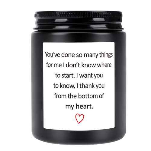 Thank You Gifts for Women, Thank You Candle, Lavender Scented Soy Wax Candle (5.5oz), Hostess Gifts, Appreciation Gifts, Thank You Gifts for Friends, Coworker, Men Thank You Gifts for Women, Thank You Candle, Lavender Scented Soy Wax Candle (5.5oz), Hostess Gifts, Appreciation Gifts, Thank You Gifts for Friends, Coworker, Men