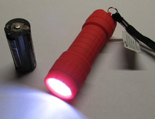 OU Red Color Ozark Trail 9 LED Mini Flashlight WITH Batteries NEW