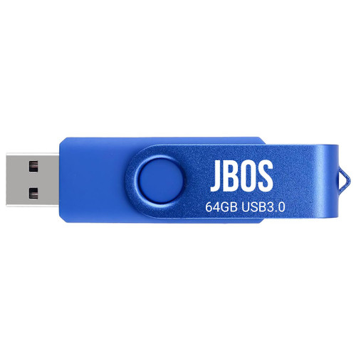 JBOS 64GB USB Flash Drive USB 3.0 Thumb Drive Super High Speed USB Stick 64 Gig USB Memory Stick 64 GB Pendrive for Date Storage and Sharing (1 Pack, Blue)