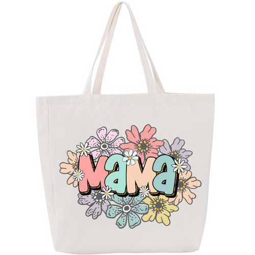 GSPY Large Canvas Tote Bag, Mom Tote Bag, Mom Gifts - Valentines Day, Birthday Gifts for Mom, New Mom, Pregnancy Gifts for First Time Moms - Mama Bag, Flower Aesthetic Tote Bag, Reusable Grocery Bag GSPY Large Canvas Tote Bag, Mom Tote Bag, Mom Gifts - Valentines Day, Birthday Gifts for Mom, New Mom, Pregnancy Gifts for First Time Moms - Mama Bag, Flower Aesthetic Tote Bag, Reusable Grocery Bag