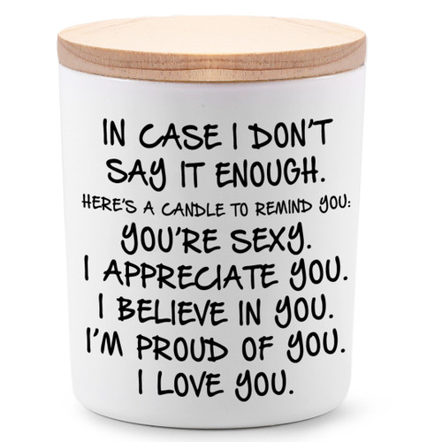 Gifts for Her Funny Novelty Unique Anniversary Valentines Day Christmas Birthday Gift for Girlfriend Wife Lavender Scented Soy Candle