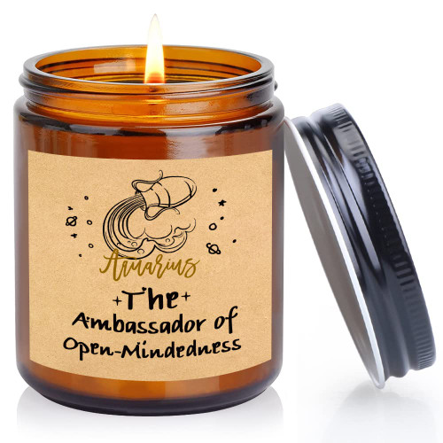 Funny Birthday Gifts for Woman Men, Unique Aquarius Candle Gifts for Women Her Best Friends Woman Mom Sister Girlfriend 21st 30th 40th 50th Bday, Fun Present for Grandma Wife Friends Funny Birthday Gifts for Woman Men, Unique Aquarius Candle Gifts for Women Her Best Friends Woman Mom Sister Girlfriend 21st 30th 40th 50th Bday, Fun Present for Grandma Wife Friends