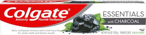 Essentials Charcoal Fluoride Toothpaste, Fresh Mint, 4.6 oz