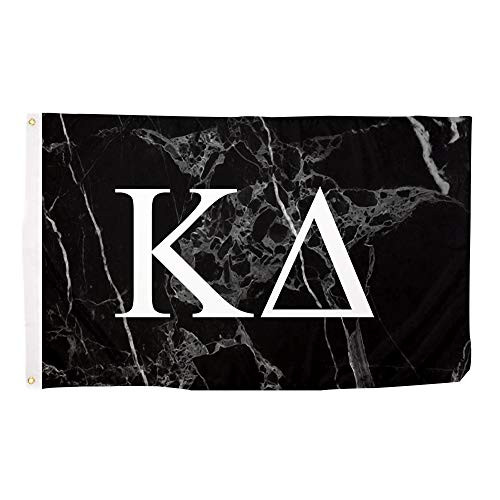 Kappa Delta Dark Marble Sorority Letter Flag Banner 3 x 5 Sign Decor KD - Dark Marble