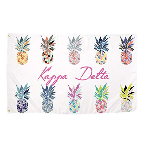 Kappa Delta Pop Art Pineapple Sorority Flag Greek Letter Use as a Banner 3 x 5 Feet Sign Decor KD