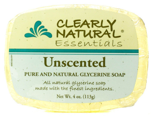 Clearly Natural Glycerine Bar Soap Unscented - 4oz each (2-Pack) Clearly Natural Glycerine Bar Soap Unscented - 4oz each (2-Pack)