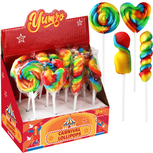Carnival Lollipops Rainbow Twist, Swirls, and Round Lollipops Unicorn Party Favors - Individually Wrapped Rainbow Candy Suckers & Lollipops Great for Birthday Parties, Unicorn Pinata, 12 Count Carnival Lollipops Rainbow Twist, Swirls, and Round Lollipops Unicorn Party Favors - Individually Wrapped Rainbow Candy Suckers & Lollipops Great for Birthday Parties, Unicorn Pinata, 12 Count