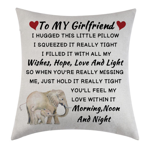 Aeiwjoi Girlfriend Cushion Cover Throw Pillow Cover Girlfriend Pillowcase Gifts from Boyfriend Hug Cushion Cover Gift Birthday Pillow Case Gifts for Anniversary Day Aeiwjoi Girlfriend Cushion Cover Throw Pillow Cover Girlfriend Pillowcase Gifts from Boyfriend Hug Cushion Cover Gift Birthday Pillow Case Gifts for Anniversary Day
