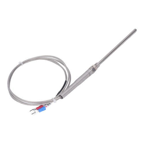 Temperature Sensor, Easy to Use High Temperature Resistant Strong M8 Thread K Thermocouple Non Bending 304 Stainless Steel for Production Processes (#2)