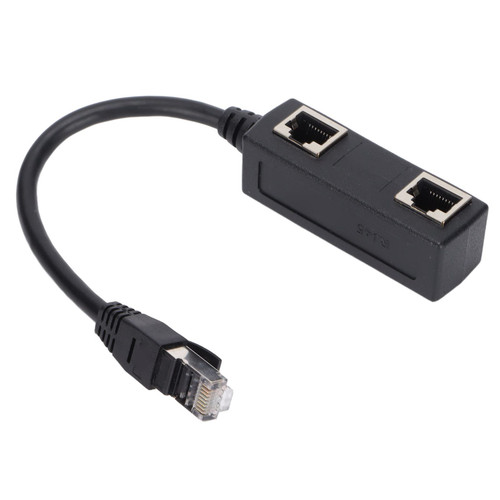 GOWENIC RJ45 Ethernet Splitter Cable,RJ45 Splitter Adapter 1 to 2 Port Ethernet Switch Adapter Cable,1 Male to 2 Female Ethernet Splitter Adapter Cable, CAT7 Network Cable for All Networks