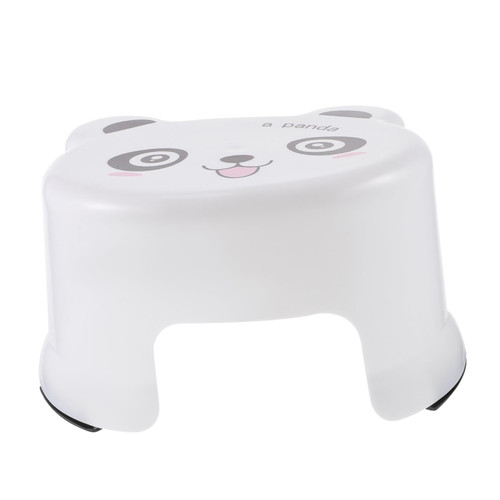 Cabilock Cartoon Plastic Stool Plastic Stools Toilet Potty Training Step Stool Toilet Foot Stool Toilet Stools Stool for Living Room Toddlers Stool Plastic Bench Child Footstool White Small