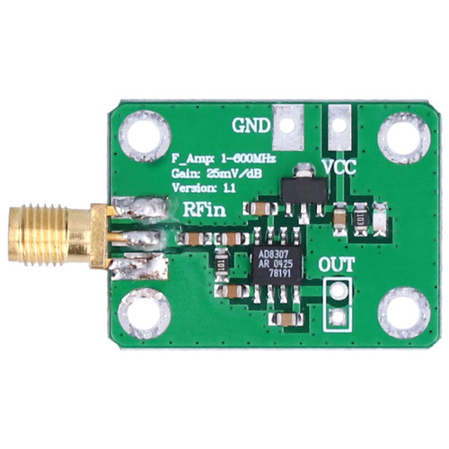 Eujgoov 1?600MHz AD8307 RF Power Meter, PCB Detector Module Logarithmic Detection Component