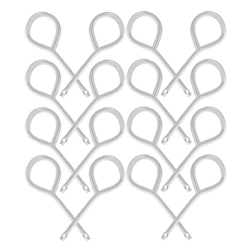 HOMSFOU 20pcs Fire Extinguisher Steel Lock Pins, Iron Fire Extinguisher Pull Pins Replacement Safety Pin Fire Extinguisher Accessories for Indoor Outdoor Fire Extinguishers