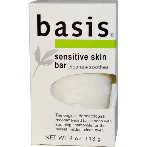 Basis, Sensitive Skin Bar, 4 oz (113 g) - 2pc
