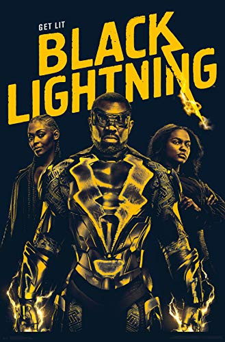 Trends International Black Lightning - Key Art Wall Poster, 22.375" x 34", Multi