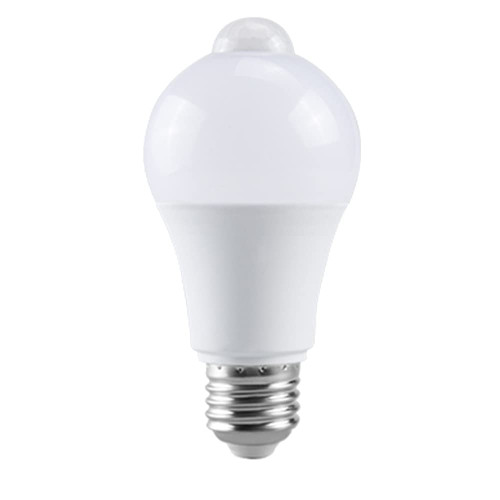 ALOEU 85-265V E27 PIR Motion Sensor Lamp 12W Bulb with Motion Sensor Infrared Motion Detector Security Light Warm Light