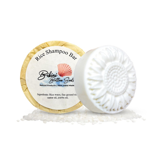 Rice Water Shampoo Bar for Hair Growth & Strengthening - Helps Dry Hair - Moisturizing - Handmade with Natural Ingredients - sls free & paraben free - 3.5 oz Bars Rice Water Shampoo Bar for Hair Growth & Strengthening - Helps Dry Hair - Moisturizing - Handmade with Natural Ingredients - sls free & paraben free - 3.5 oz Bars
