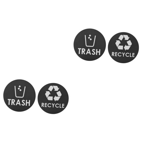 Alipis 8 Pcs Recycle Stickers Trash Decal Garbage Stickers Garbage can Stickers Trash Sorting Stickers Recycling Stickers for Bins car Garbage can Recyclable Sign Stickers Logo Stickers