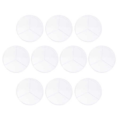 Baluue 10pcs Cell Culture Dish School Divided Petri Dish plat Petri Dish with lid Science Petri Dish Biological Petri Dish Laboratory Cell Culture Petri Dish Petri Dishes Glass Tool
