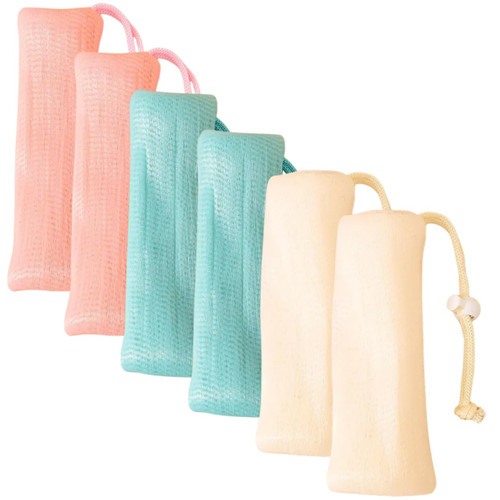 Mikinona 6pcs Soap Bag Foaming Net Soap Saver Pouch Soap Pouch Bath Soap Liquid Bar Soap Savers Cleansing Foaming Bag Soap Mesh Pouches Soap Saving Bag Soap Bags or Multi-layer