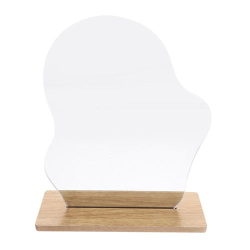 Amosfun 1 Set Mirrors Decor Makeup Mirror Dresser Mirror Acrylic Mirror Irregular Mirror Cute Mirror Aesthetic Mirror Home Mirror Table Vanity Mirror Student Desk Wood Dressing Table