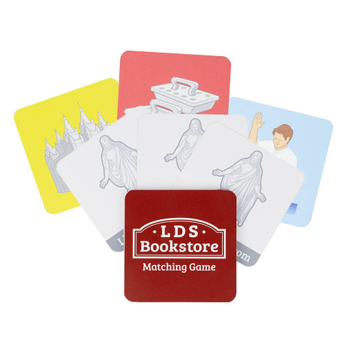 LDS Matching Card Game for Kids Latter-Day Saint Baptism Gift Temple Jesus Moroni CTR