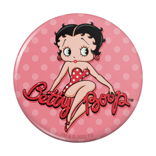 Betty Boop Pink Polka Dots Compact Pocket Purse Hand Cosmetic Makeup Mirror