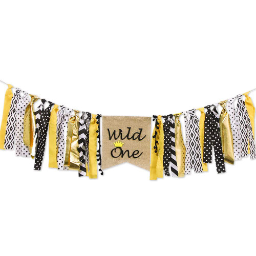 Wild One Highchair Banner,highchair Banner 1st Birthday Boy,Wild Things Highchair Banner, Wild party birthday,one High Chair Banner Boy Party Decorations,1st Birthday Party Photo Props