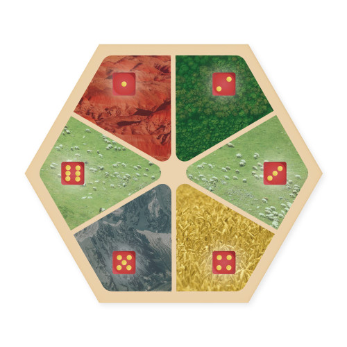 Tabletop Monthly Amalgam Multi-Resource Replacement Hex Scenario compatible with Catan's Settlers of Catan, Seafarers, Cities and Knights and Catan Expansions (1 Pack)