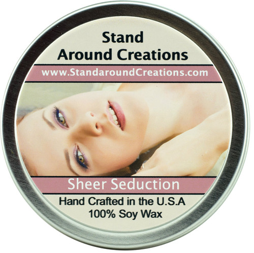 Stand Around Creations Soy Aromatherapy Candle - Scent: Grape 6oz White
