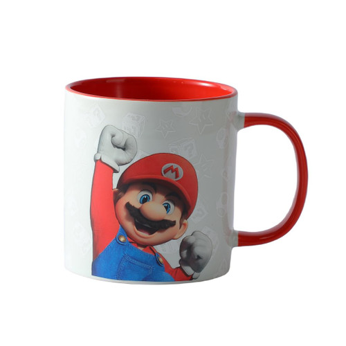 MINISO Super Mario Bros Collection Ceramic Cup - 440mL White Coffee Mug