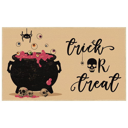 Halloween Door Mat, Non Slip Trick or Treat Skull Entrance Floor Mat Welcome Halloween Bat Decor 29 x 17 Inch Rubber Kitchen Doormat for Fall Halloween Thanksgiving Indoor Outdoor Holiday Decoration Halloween Door Mat, Non Slip Trick or Treat Skull Entrance Floor Mat Welcome Halloween Bat Decor 29 x 17 Inch Rubber Kitchen Doormat for Fall Halloween Thanksgiving Indoor Outdoor Holiday Decoration