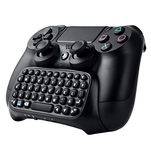 Arvin PS4 Bluetooth Wireless Chatpad Game Keyboard Message Controller for Sony Playstation PS4 Controller Black
