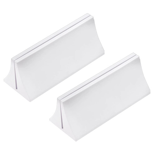 2 Pieces Desk Partition Clamp Support Bracket Sneeze Guard Support Clamp Desk Divider Clamp Brackets Shelf Clip Clamp Holder Desk Privacy Screen Clip Clamp Screen Stand Base, White