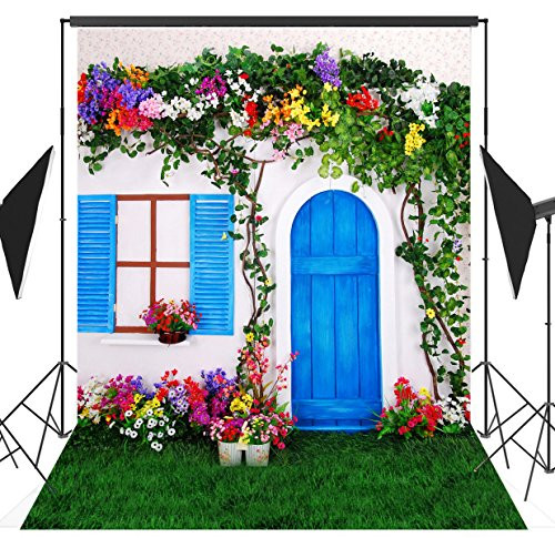5x7ft Fresh Little Cottage Scenery Photo Backdrops CP Customized Studio CP Background Studio Props RM-015