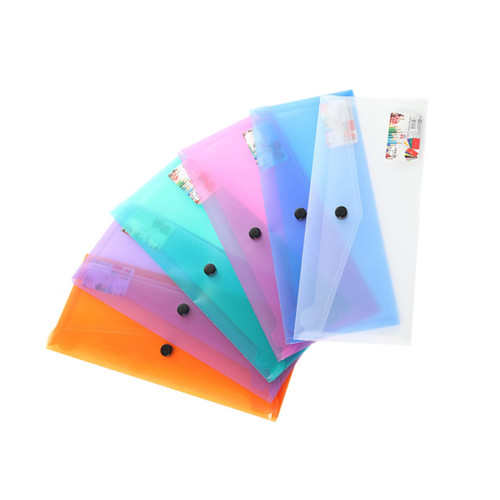STOBOK 6pcs Folders Envelopes Pencil Case Storage Bags Clear Document Folder Envelope Folder Office Supplies A4 Frosted
