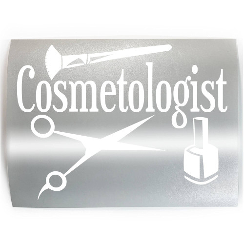 COSMETOLOGIST Hair Nails Facial Stylist - PICK COLOR & SIZE - Salon Hairdresser Vinyl Decal Sticker A