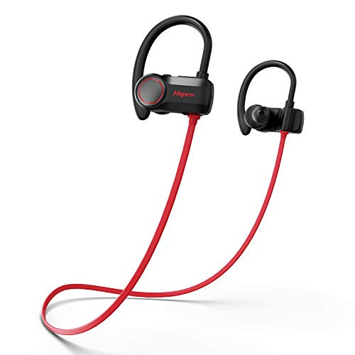 Bluetooth Headphones, HSPRO Wireless Earbuds, IPX7 Waterproof Running Headphones, CVC6.0 Noise Cancelling Sports Wireless Headphones with Mic for Gym Workout, 10 Hours Playtime