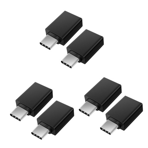 UKCOCO 6 Pcs Typec to USB Phone Accessories Adapter for Computer USB- c to USB Adapter USB- c to USB 2.0 Adapter Computer Adapter Laptop Adapter Flat Aluminum Alloy Charger