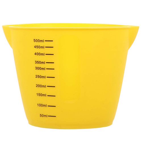 DOITOOL Measuring Beaker 500ml Silicone Baking Measuring Cups with Two Spouts Flexible Graduated Cups Pour Measuring Cups Resin Mixing Cups Kitchen Baking Tools Practical Measuring Jug