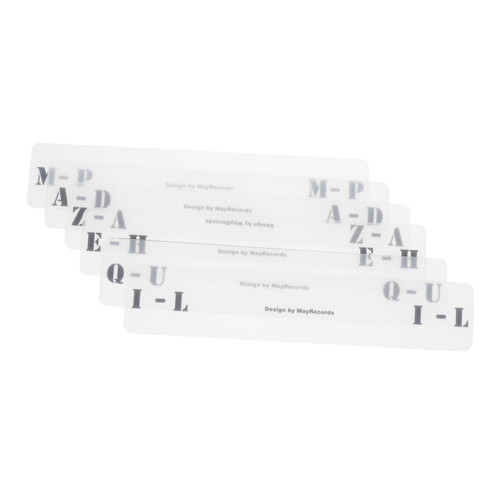 VILLCASE 6pcs Record Sorting Card Record Dividers Record Divider Cards Classification Vinyl Record Divider Present Labels Card Guides Horizontal Album Organizers Dividers Letter Cd Acrylic