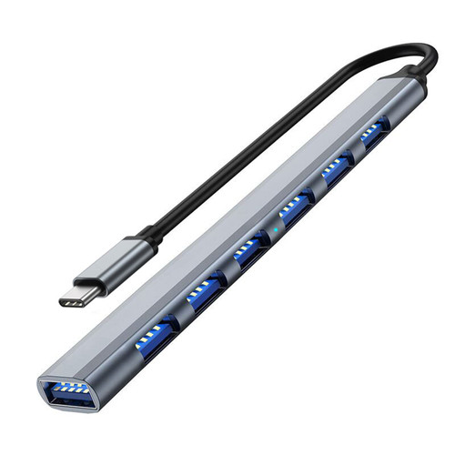 Multi-Port Usb Hub Usb3.0 Switch Dock Type-C/USB Connector Hub Laptop Computer Adapter Docking Station USB Splitter 7 Ports Type-C HUB USB3.0 Expander Splitter Docking Station For Laptop PC Hard Drive