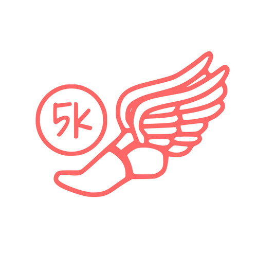 Running Shoe Marathon Runner 0.0 5k 10k 13.1 26.2 Monogram Vinyl Die Cut Decal Sticker for Car Laptop etc.