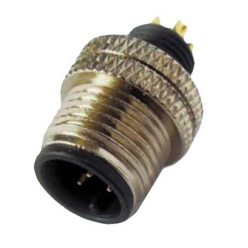 Elecbee M12 Connector 3 Pin Male Straight Overmolded Solder Cup Unshielded A Code