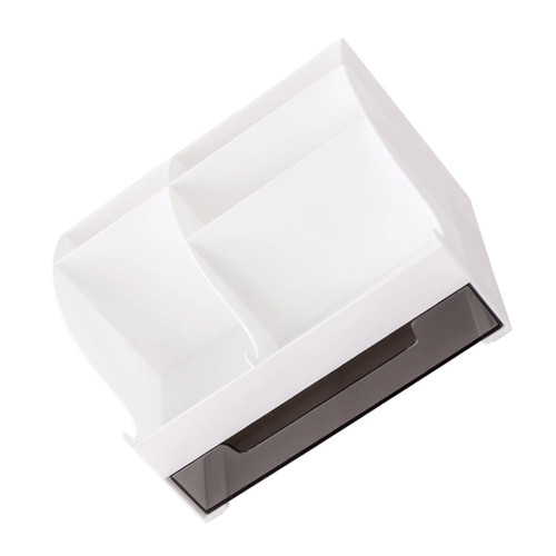 VILLCASE Box Pen Storage Box Desk Pen Stand Desk Pencil Cup Desktop Stationery Organizer Pencil Drawer Desktop Drawer Vanity Drawer Office Plastic Dressing Table Pencil Holder White VILLCASE Box Pen Storage Box Desk Pen Stand Desk Pencil Cup Desktop Stationery Organizer Pencil Drawer Desktop Drawer Vanity Drawer Office Plastic Dressing Table Pencil Holder White