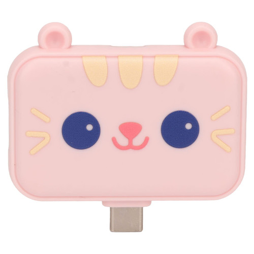 3 in 1usb C Hub, Cute 4k HD Multimedia Interface Type C Multiport Adapter Type C Docking Station Adapter for PC Laptop(Pink)