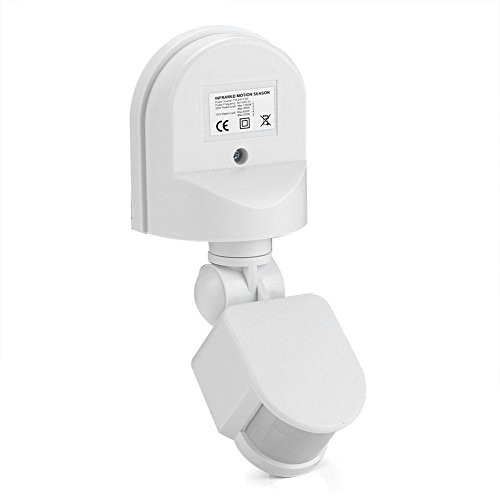 Hyuduo Motion Sensor Switch, Adjustable PIR Body Motion Infrared Sensor Detector for Light, AC 110~240V(White)