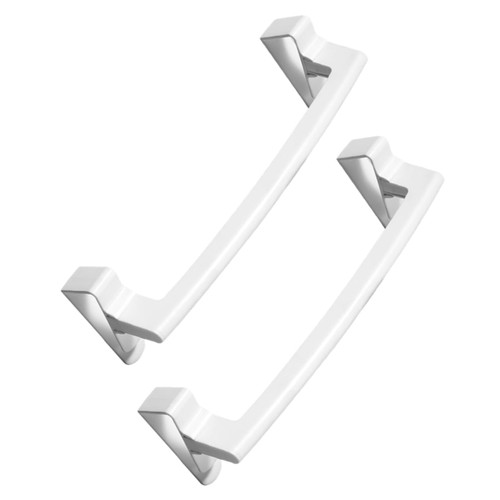 Alipis 2pcs Kitchen Towel Rack Cabinet Rack Detachable Towel Rack Bath Towel Holder Daisy Wall Decal Bathroom Towel Organizer Wall Towel Rack Towel Hanger White Storage Wall Decals Abs