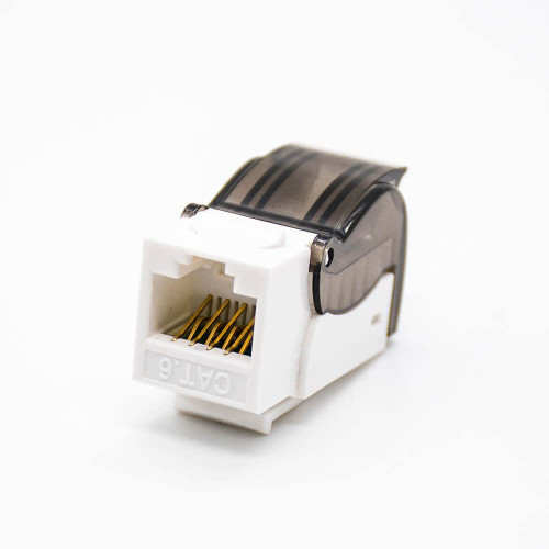 Elecbee Cat6 RJ45 UTP Keystone Jack 8P8C Straight Unshielded Toolless Module Connector